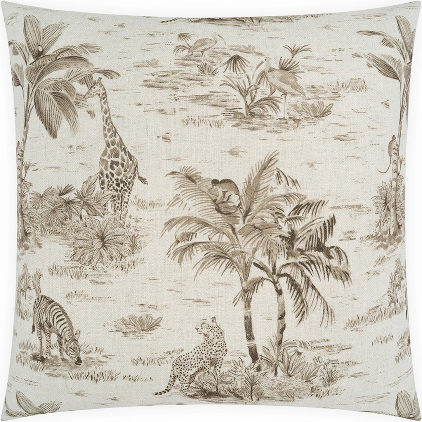 002 SI-2514255 | Primary Silo | Audra Pillow by DV Kap Home in truffle. Made from 95% polyester, 5% linen in a eclectic & global style.