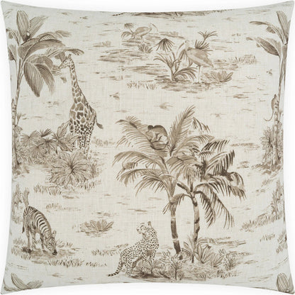 Audra Pillow by DV Kap Home in truffle. Made from 95% polyester, 5% linen in a eclectic & global style.