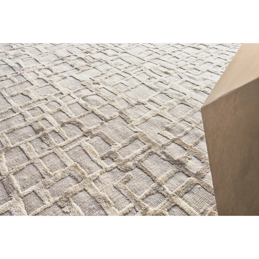 Vista Rug - Mocha Beige by Exquisite Rugs in mocha beige. Made from new zealand wool, bamboo silk in a unique style.
