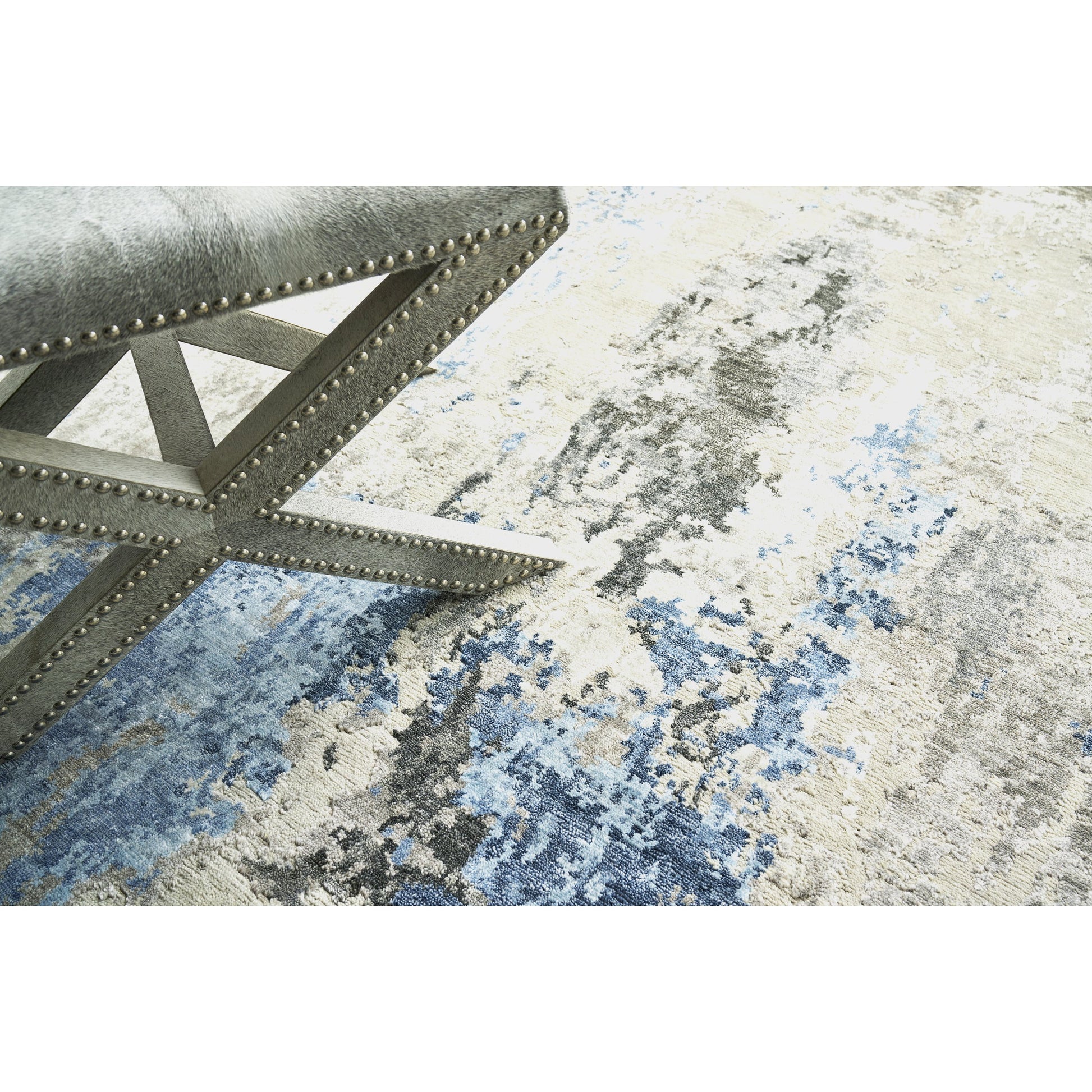 Cosmo Rug by Exquisite Rugs. Made from wool, bamboo silk in a unique style.