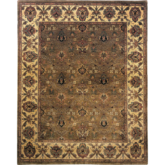 Moghul 4344 Rug by Exquisite Rugs in light green, gold. Made from new zealand wool in a unique style.