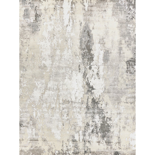 Cosmo 4345 Rug by Exquisite Rugs in silver, gray, ivory. Made from wool, bamboo silk in a unique style.