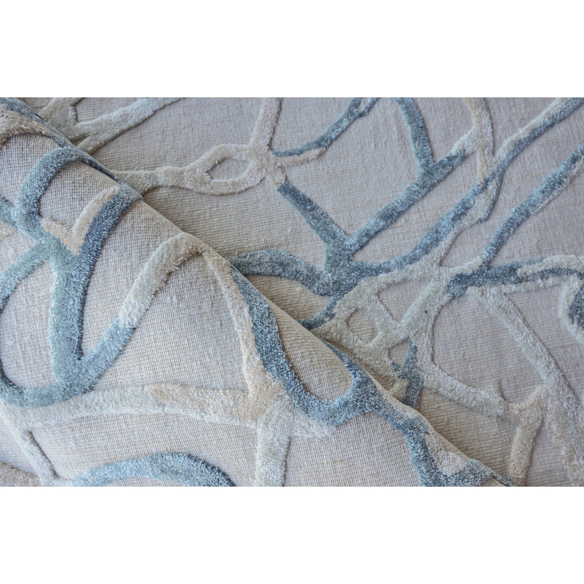 Goudy Rug by Exquisite Rugs. Made from wool, bamboo silk in a unique style.