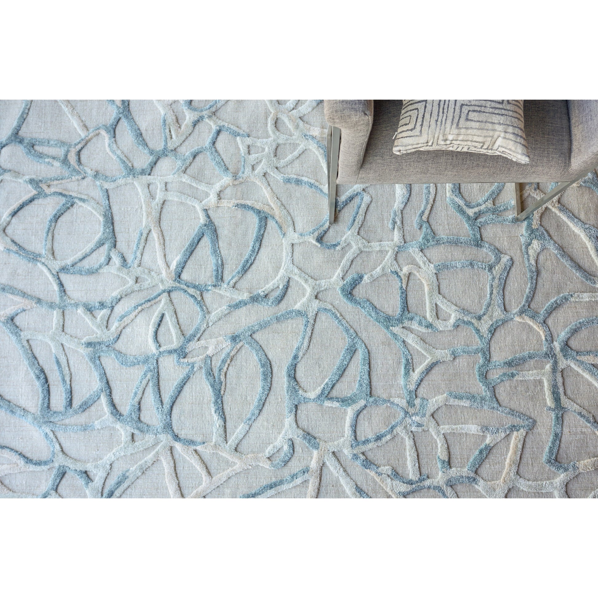Goudy Rug by Exquisite Rugs. Made from wool, bamboo silk in a unique style.