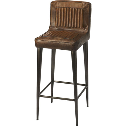 Maxwell Leather Bar Stool by Butler Specialty Company. Made from unique in a cottage & farmhouse style.