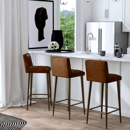 Maxwell Leather Bar Stool by Butler Specialty Company. Made from unique in a cottage & farmhouse style.