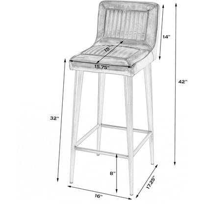 Maxwell Leather Bar Stool by Butler Specialty Company. Made from unique in a cottage & farmhouse style.