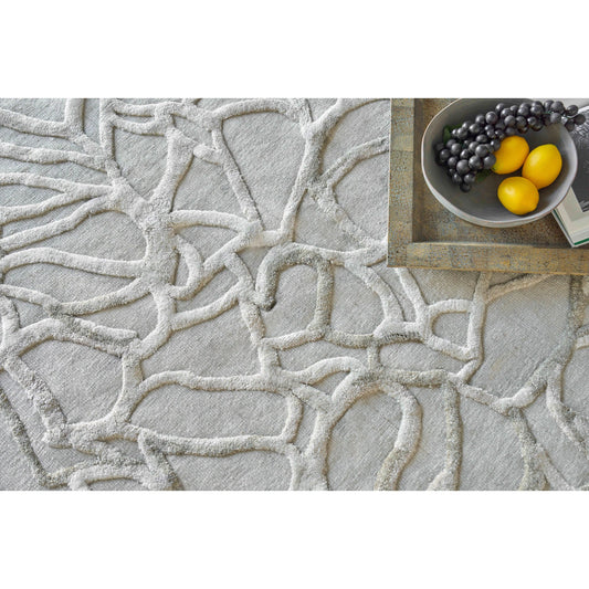 Goudy 4349 Rug by Exquisite Rugs in ivory, beige. Made from wool, bamboo silk in a unique style.