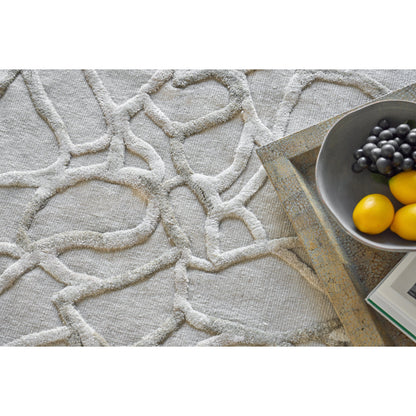 Goudy 4349 Rug by Exquisite Rugs in ivory, beige. Made from wool, bamboo silk in a unique style.