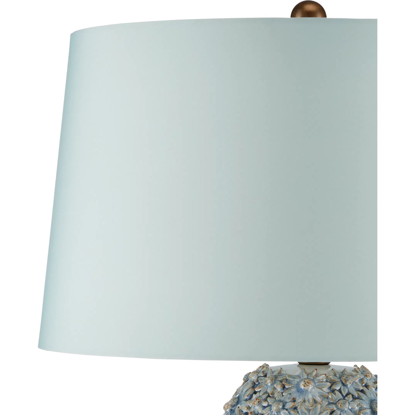 002 SI-2257365 | Closeup | Jessamine Blue Table Lamp by Currey and Company. Made from ceramic in a eclectic & global style.