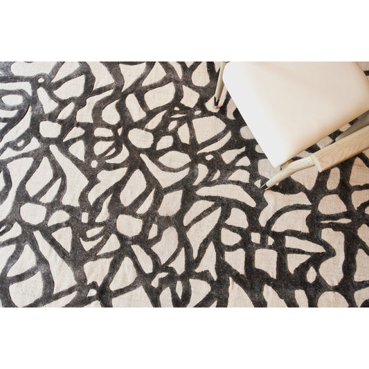 Goudy Rug - Ivory, Black by Exquisite Rugs in ivory/black. Made from ivory in a unique style.