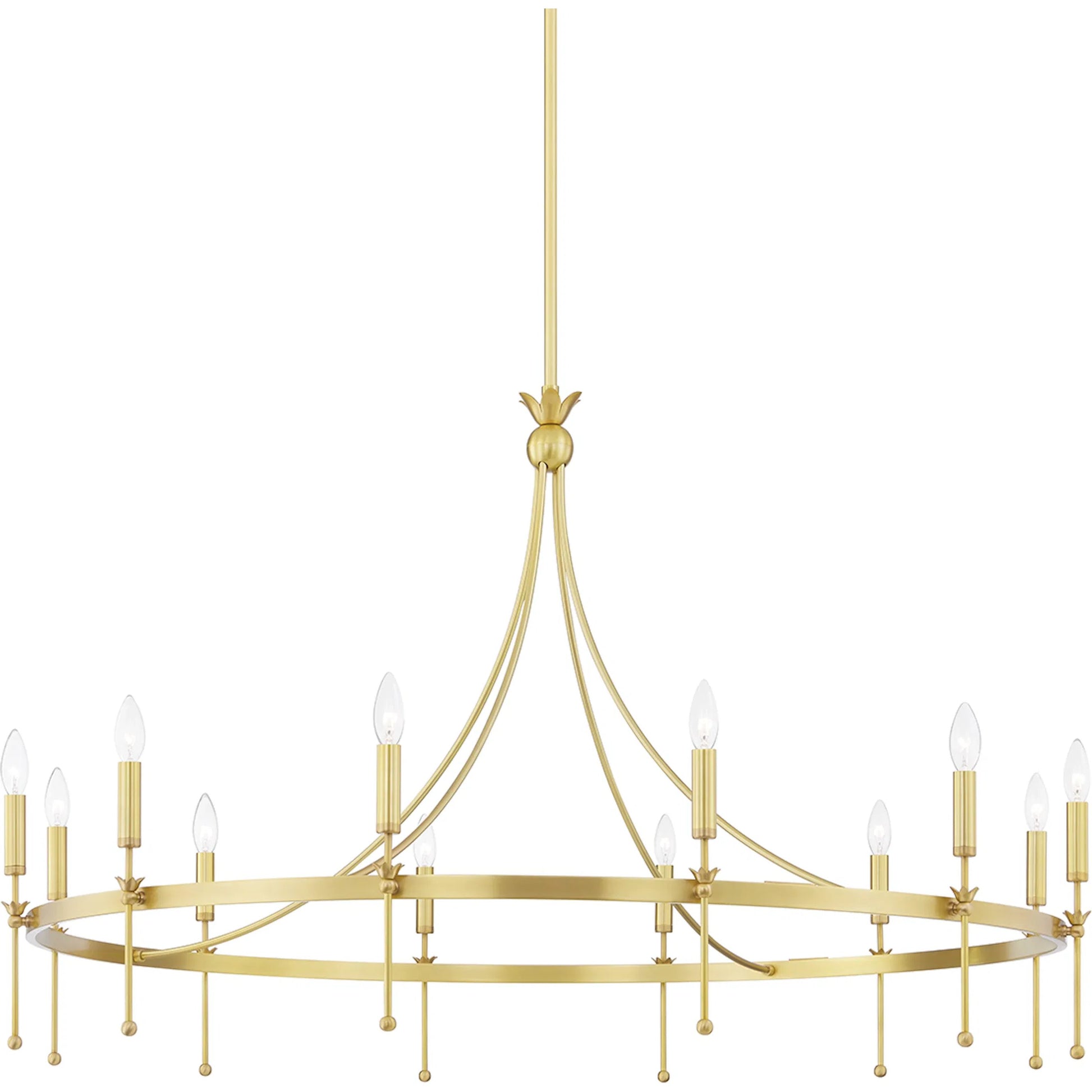 Gates Chandelier by Hudson Valley. Made from steel in a transitional style.
