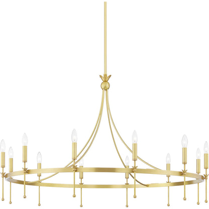 Gates Chandelier by Hudson Valley. Made from steel in a transitional style.