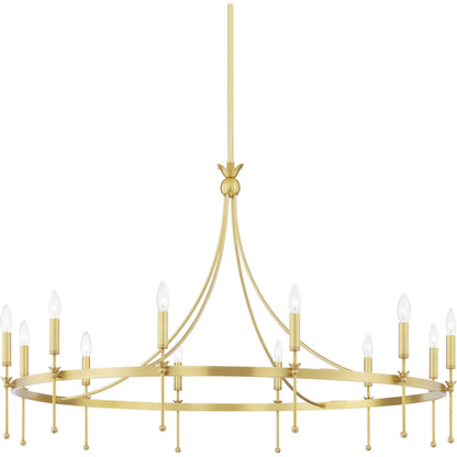 Gates Chandelier by Hudson Valley. Made from steel in a transitional style.