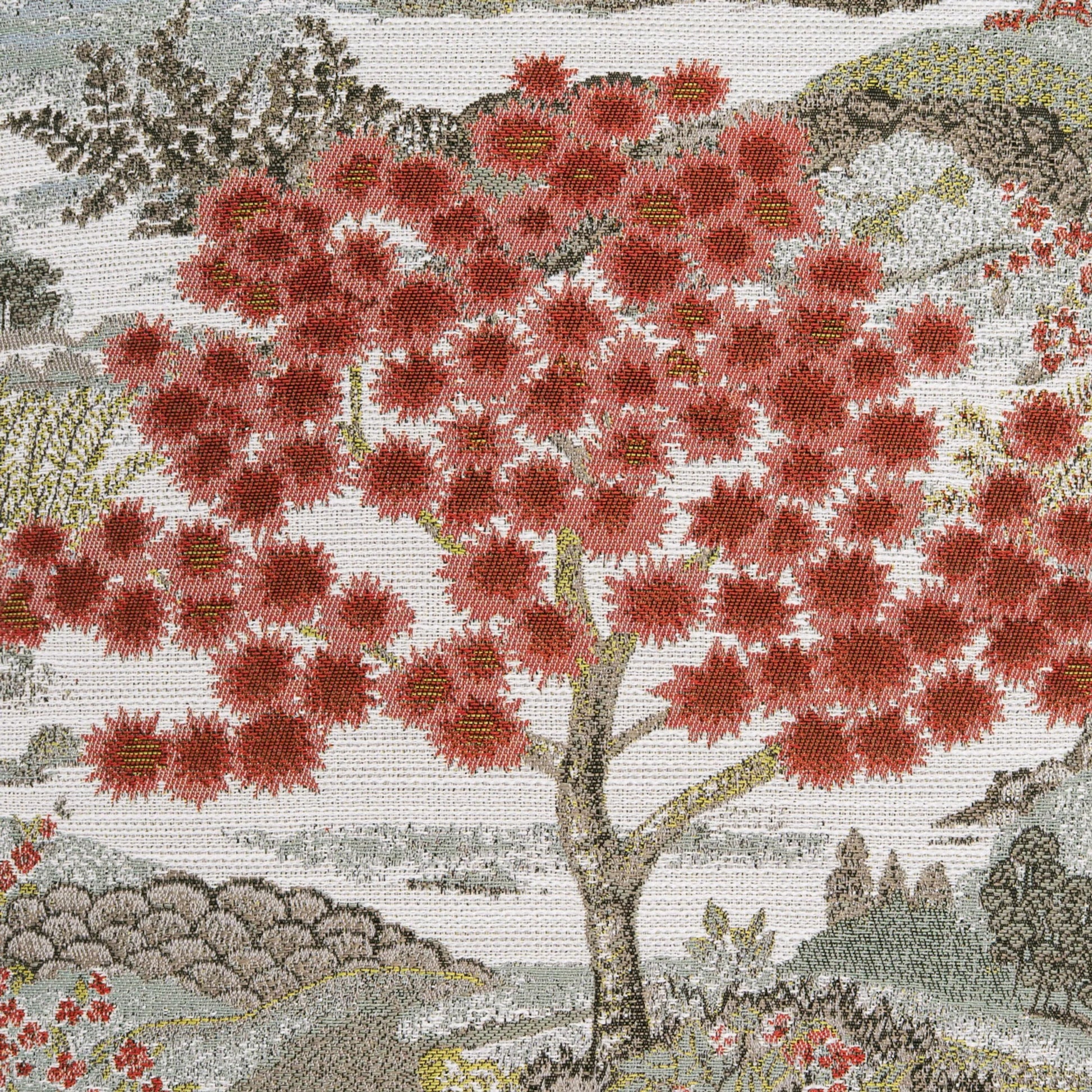Shen Garden Pillow by DV Kap Home in red. Made from 100% polyester in a eclectic & global style.