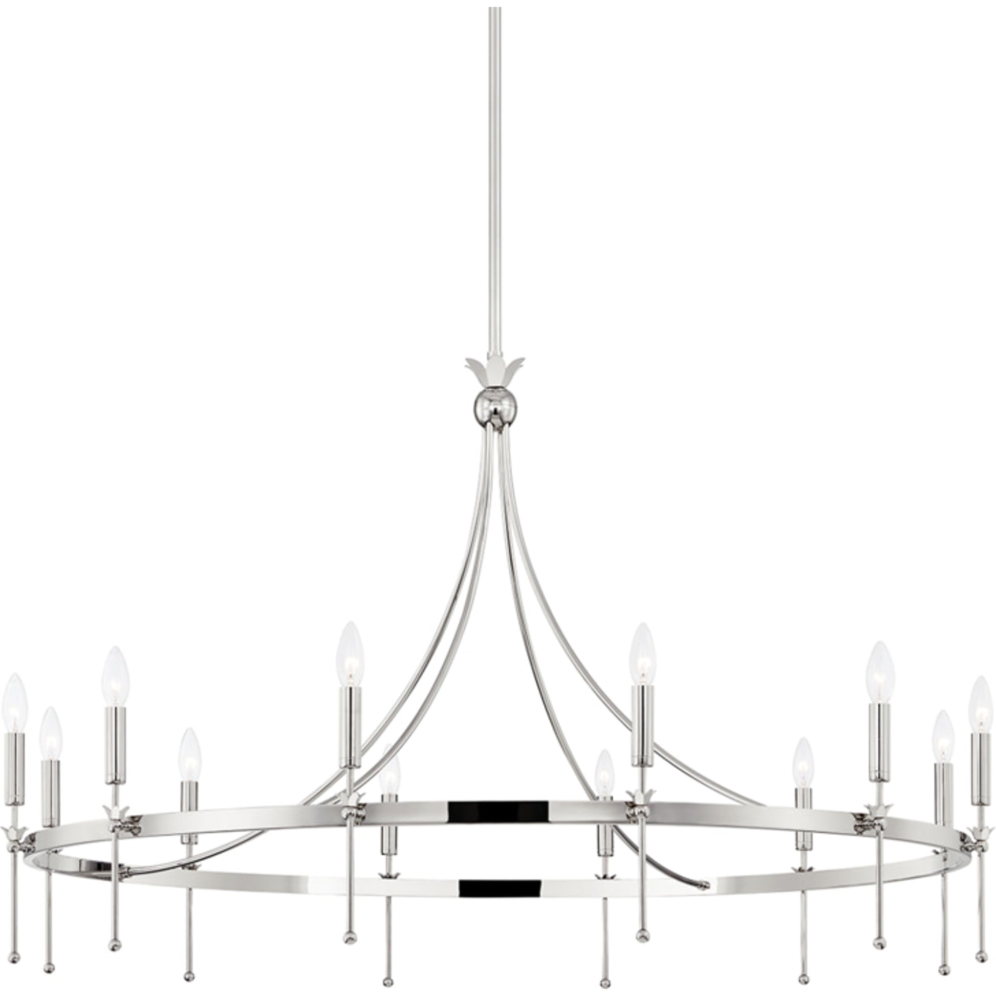 Gates Chandelier by Hudson Valley. Made from steel in a transitional style.