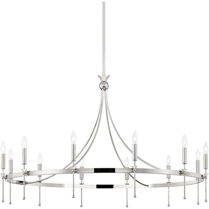 Gates Chandelier by Hudson Valley. Made from steel in a transitional style.