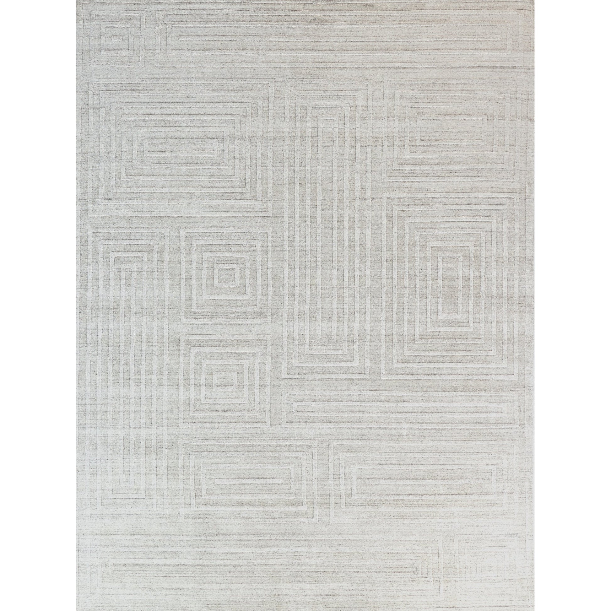 Castelli 4351 Rug by Exquisite Rugs in ivory. Made from bamboo silk, wool in a unique style.