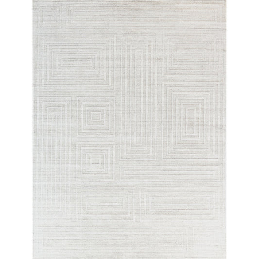 Castelli 4351 Rug by Exquisite Rugs in ivory. Made from bamboo silk, cotton in a unique style.