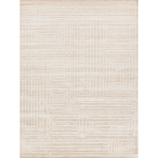 Castelli 4352 Rug by Exquisite Rugs in beige. Made from bamboo silk, cotton in a unique style.