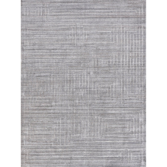 Castelli 4353 Rug by Exquisite Rugs in gray. Made from bamboo silk, cotton in a unique style.