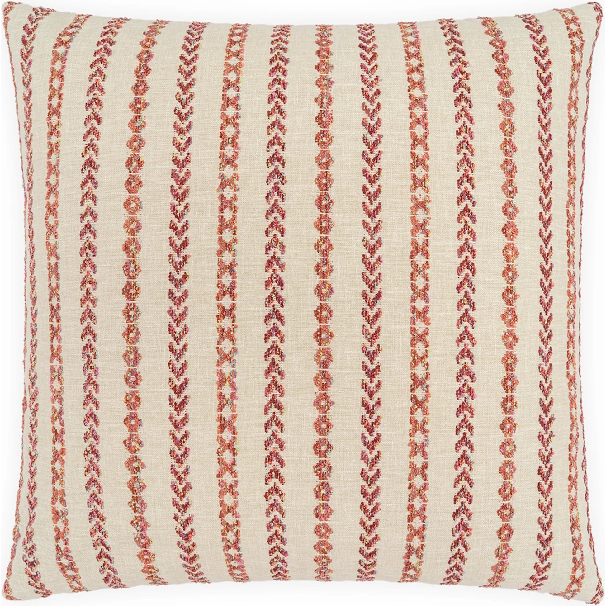 Levan Pillow by DV Kap Home in garnet. Made from 76% polyester, 24% cotton in a transitional style.