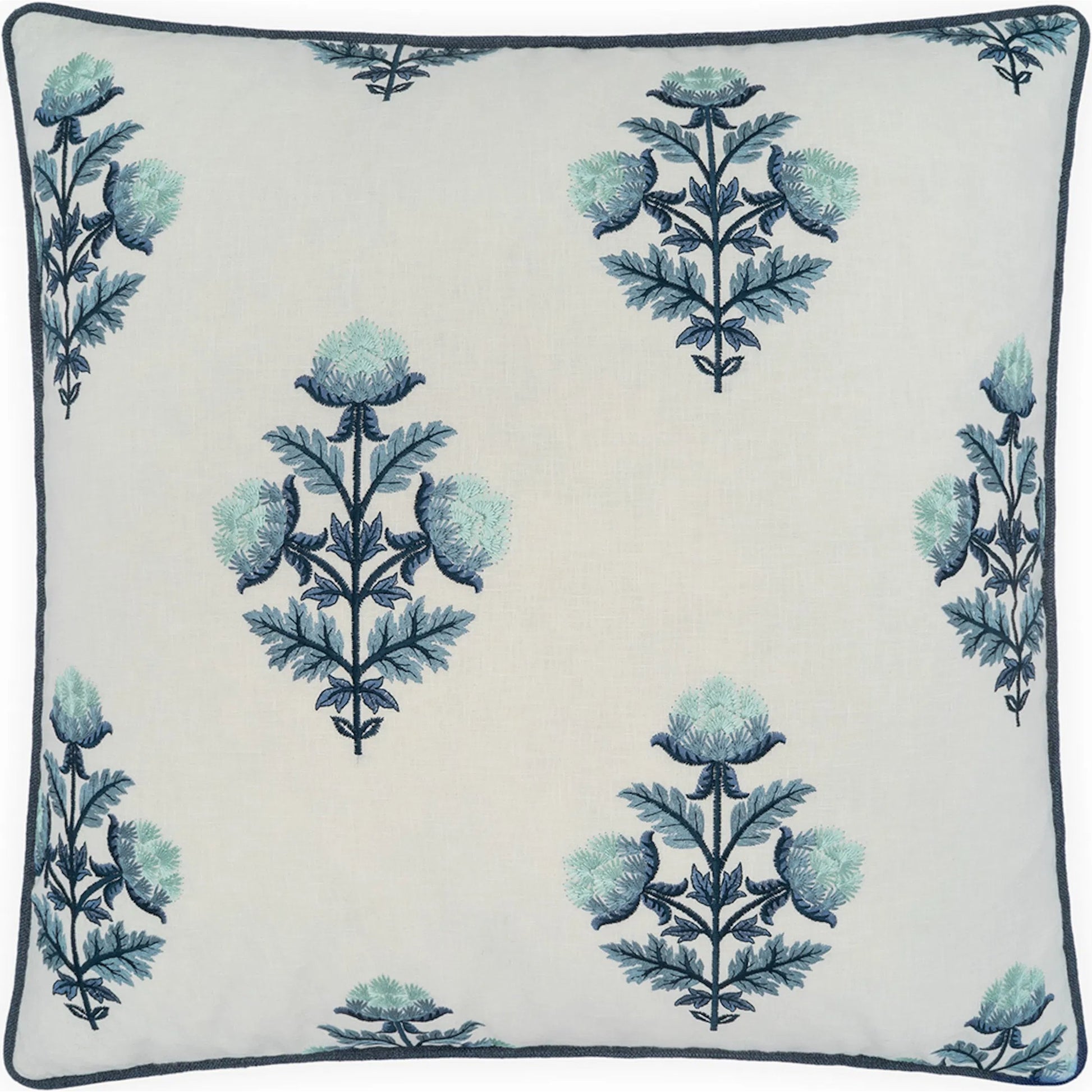 Bloomfield Pillow by DV Kap Home. Made from base: 52% polyester, 48% cotton in a traditional style.