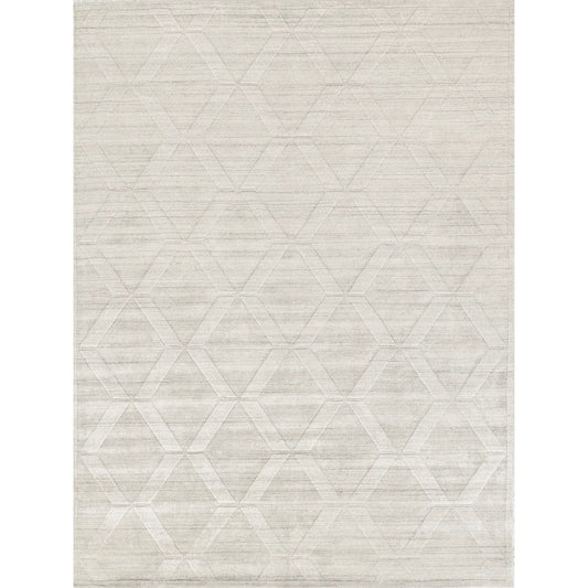 Castelli 4360 Rug by Exquisite Rugs in ivory. Made from bamboo silk, wool in a unique style.