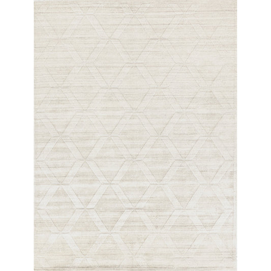 Castelli 4360 Rug by Exquisite Rugs in ivory. Made from bamboo silk, cotton in a unique style.