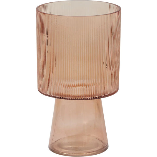 Kersten Vase by Accent Decor in pink. Made from glass in a modern style.