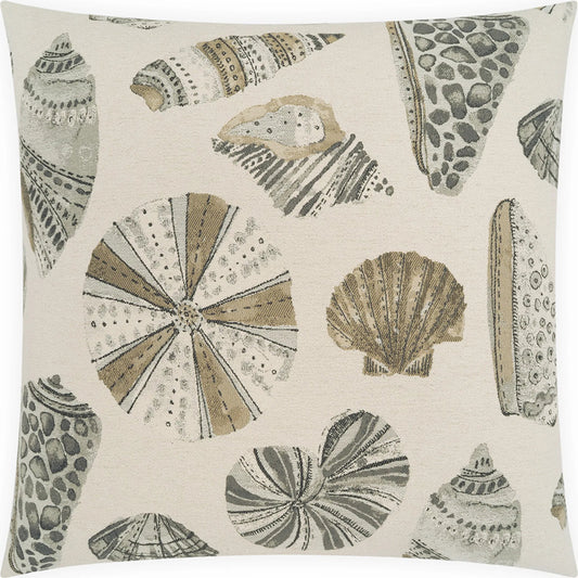 Shellton Pillow by DV Kap Home in ivory, grey. Made from 100% polyester in a unique style.