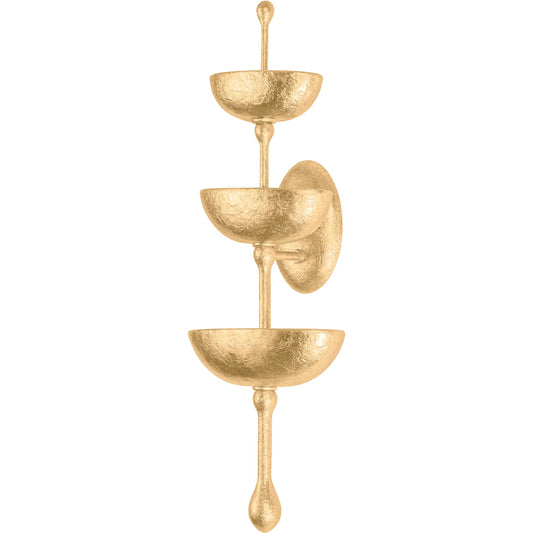 Aura Wall Sconce by Corbett. Made from steel, aluminum in a modern style.