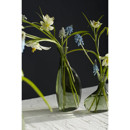 Seaglass Budvase 2 (Set of 2) by Accent Decor in green. Made from glass in a modern style.