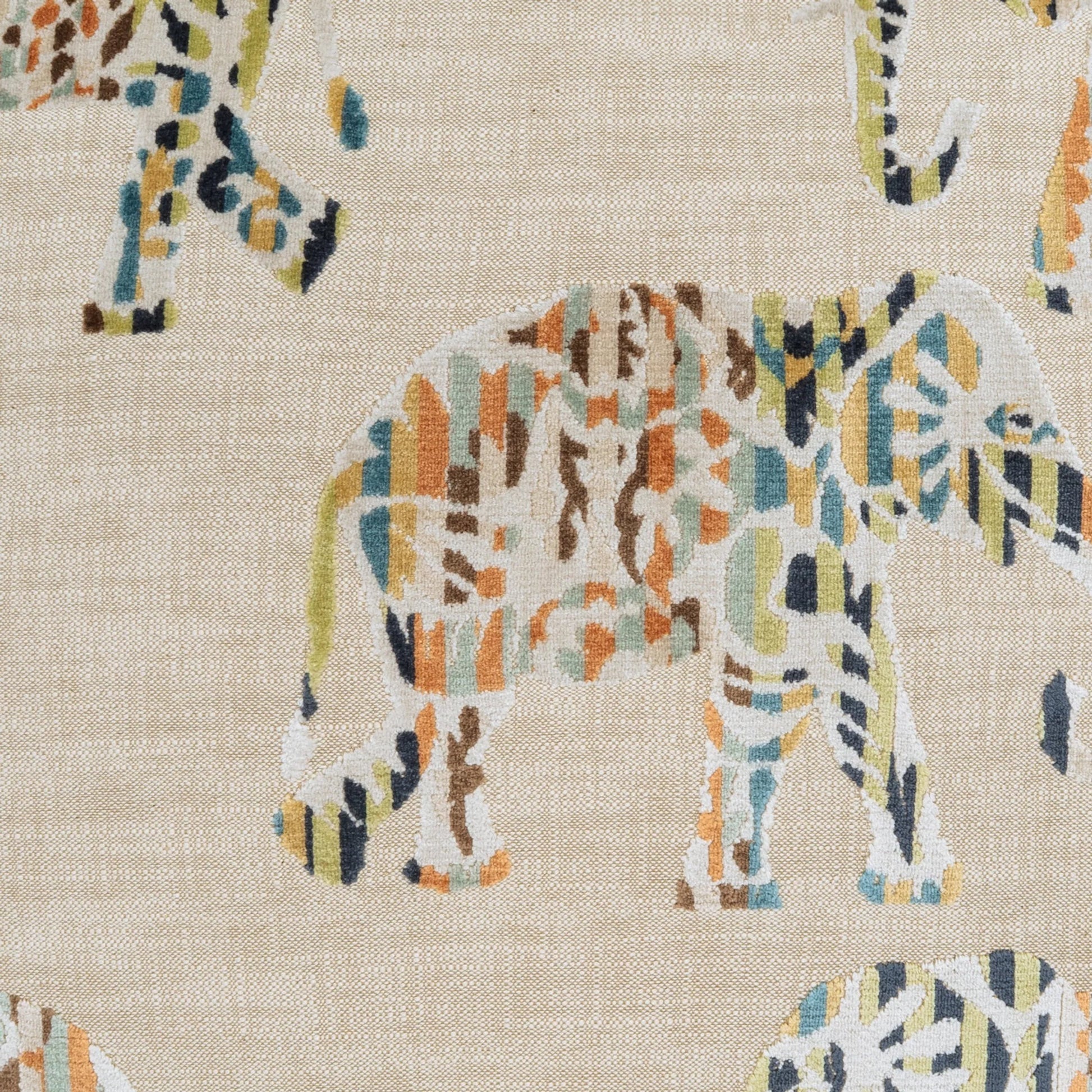 Eleeza Pillow by DV Kap Home in tan. Made from 45% cotton, 28% polyester, 27% viscose in a unique style.
