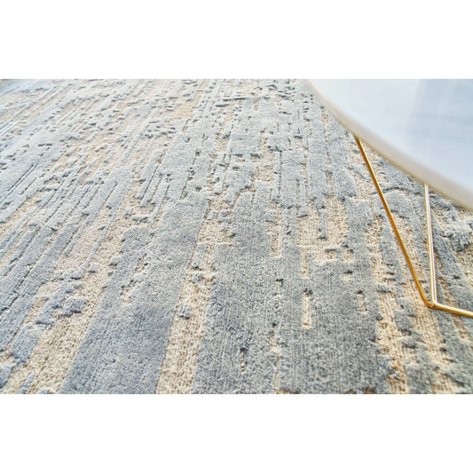 Platinum Rug - Charcoal by Exquisite Rugs in charcoal. Made from new zealand wool, nettle fiber in a unique style.