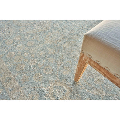Harper Rug by Exquisite Rugs in light blue, beige. Made from new zealand wool in a unique style.