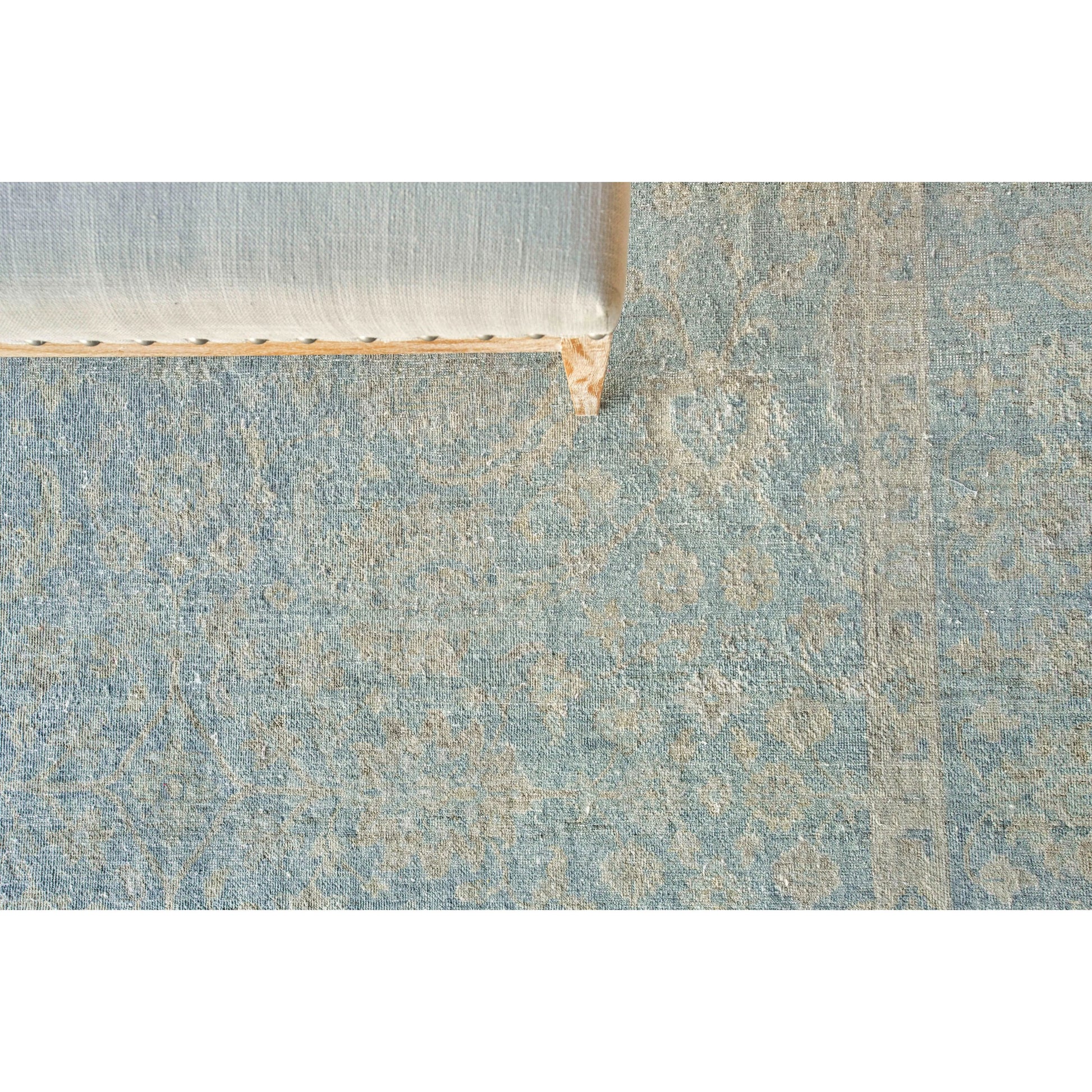 Harper Rug by Exquisite Rugs in light blue, beige. Made from new zealand wool in a unique style.