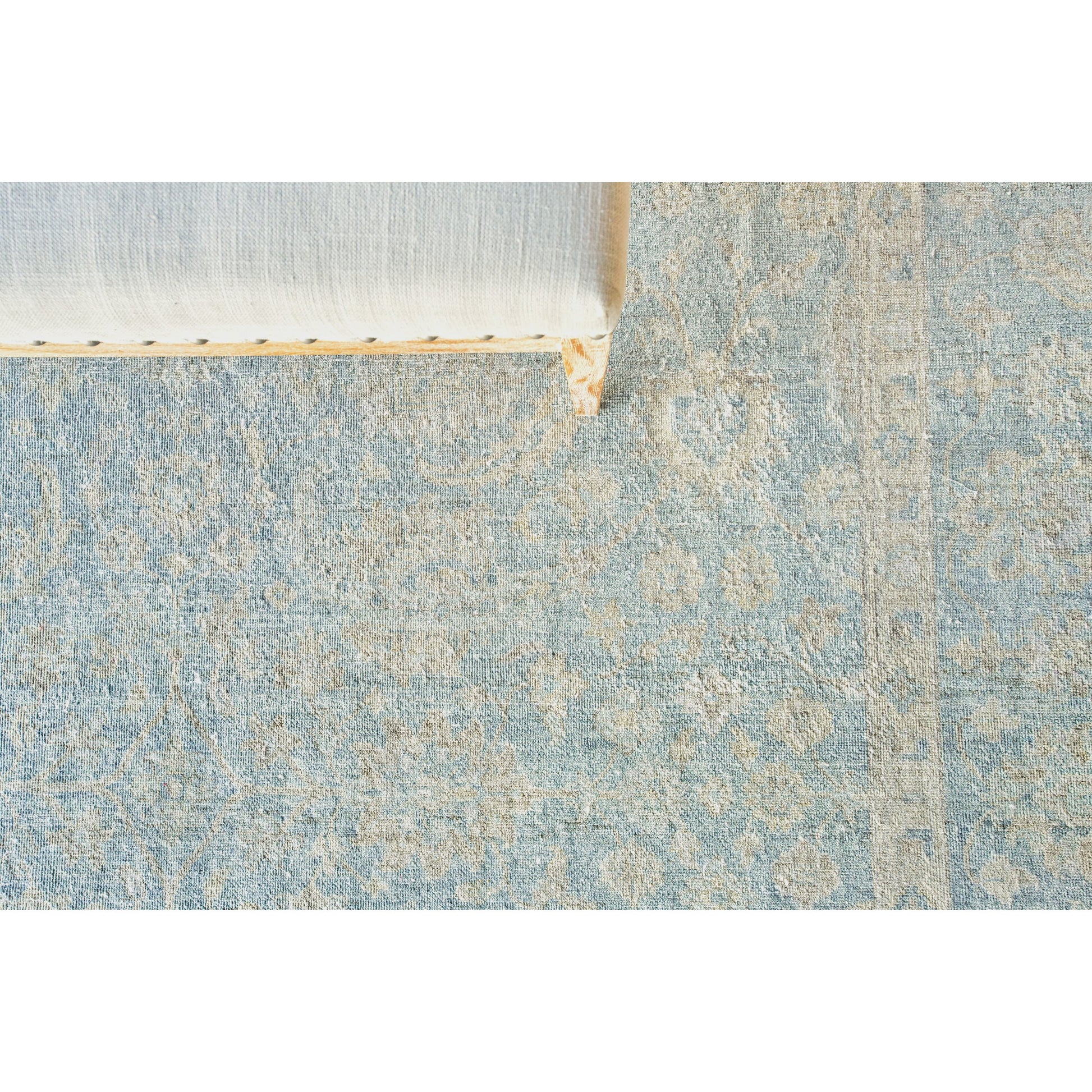 Harper Rug by Exquisite Rugs in light blue, beige. Made from new zealand wool in a unique style.