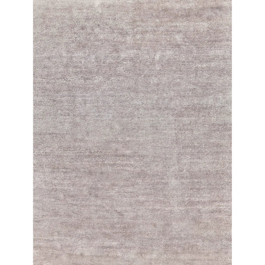 Plush 4396 Rug by Exquisite Rugs in light silver. Made from bamboo silk, mohair in a unique style.
