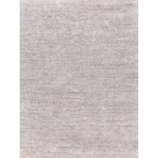 Plush Rug - Light Silver by Exquisite Rugs in light silver. Made from bamboo silk, mohair in a unique style.