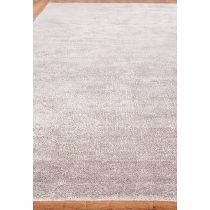 Plush Rug - Light Silver by Exquisite Rugs in light silver. Made from bamboo silk, mohair in a unique style.