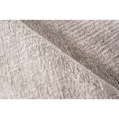 Plush Rug - Light Silver by Exquisite Rugs in light silver. Made from bamboo silk, mohair in a unique style.