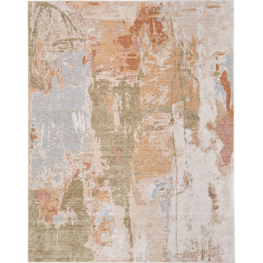 Pearson PRS39SRF Rug by Feizy in ivory, green, tan. Made from polyester in a unique style.