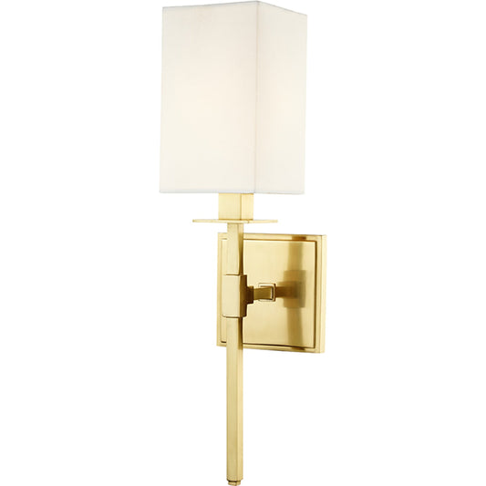 Taunton Wall Sconce by Hudson Valley. Made from steel in a transitional style.