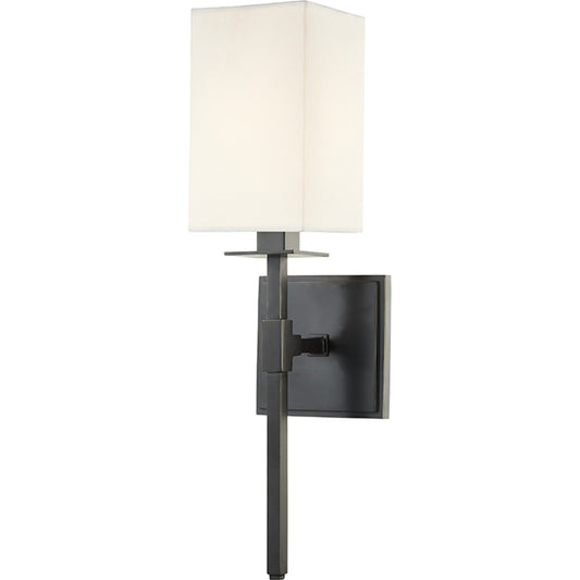 Taunton Wall Sconce by Hudson Valley. Made from steel in a transitional style.
