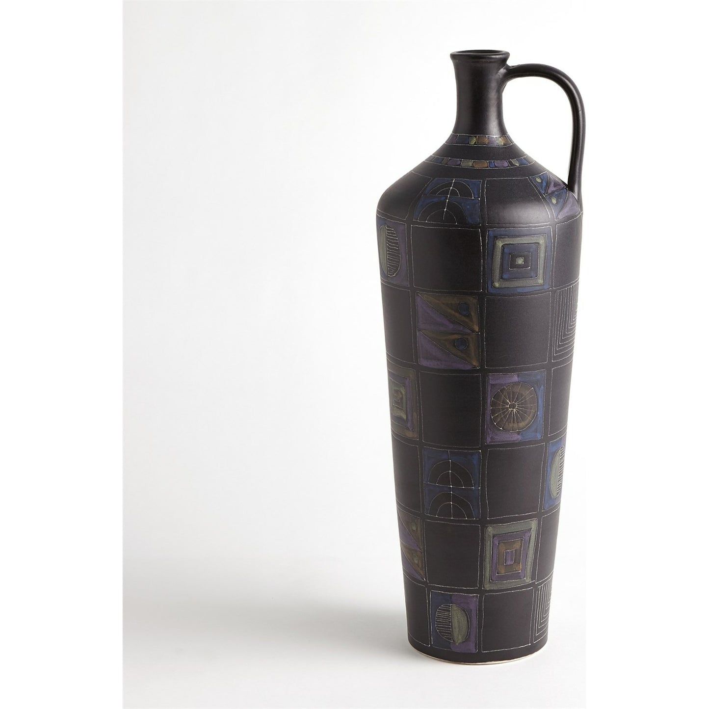 005 SR-939837 | Additional Silo | Etched Bottle by Global Views in multi pattern. Made from earthenware in a eclectic & global style.