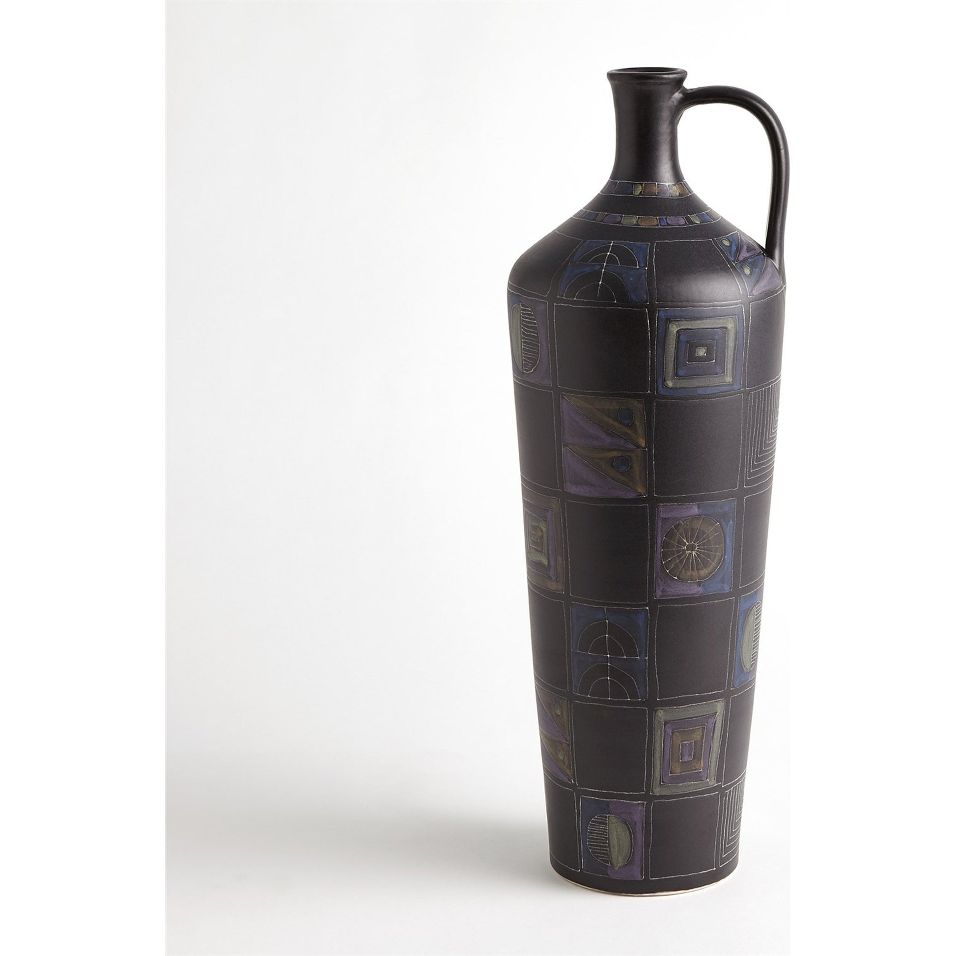 Etched Bottle by Global Views in multi pattern. Made from earthenware in a eclectic & global style.