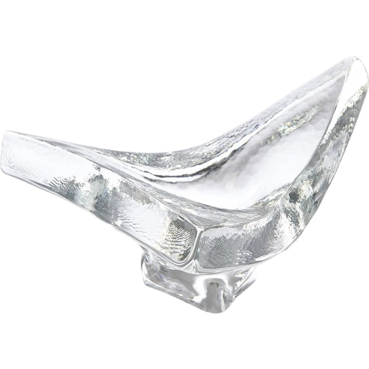 Triangle Slab Bowl by Global Views in natural. Made from glass in a unique style.