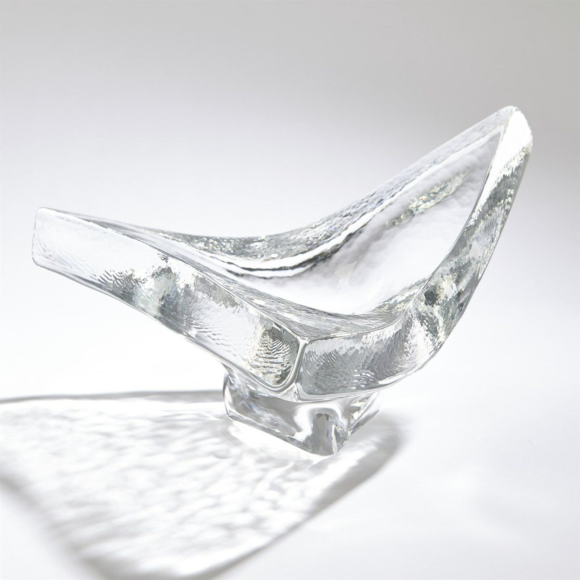 Triangle Slab Bowl by Global Views. Made from glass in a eclectic & global style.