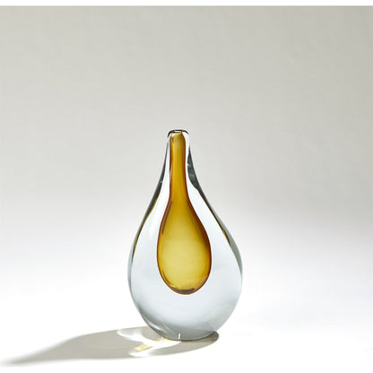 Stretched Neck Vase by Global Views. Made from art glass in a modern style.